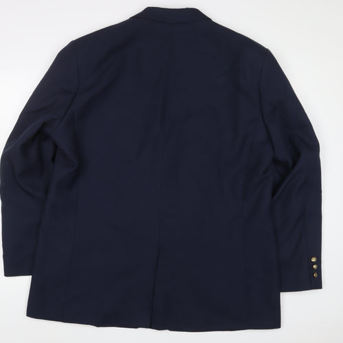 EMPORIUM Mens Blue Polyester Jacket Suit Jacket Size 46 Regular