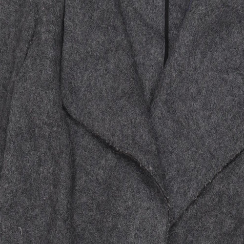 Zara Womens Grey Overcoat Coat Size M - Open