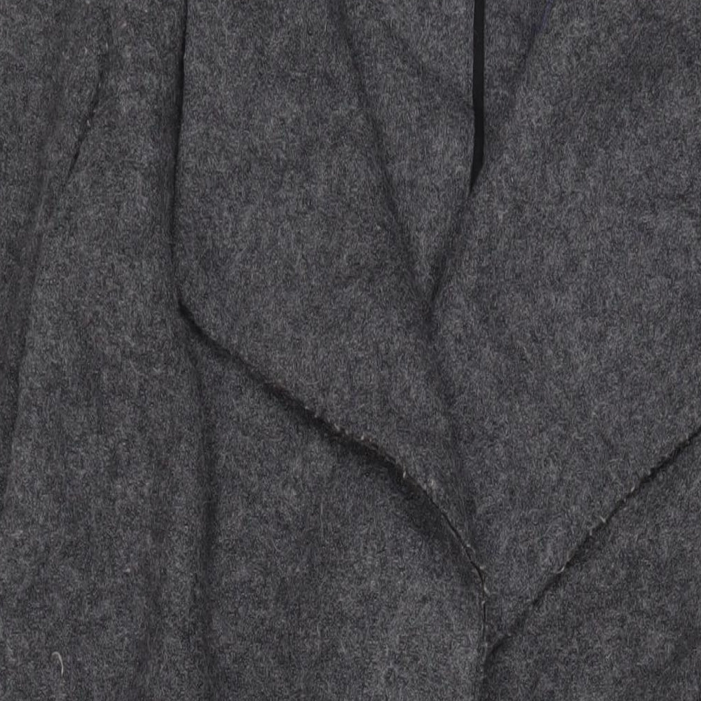 Zara Womens Grey Overcoat Coat Size M - Open