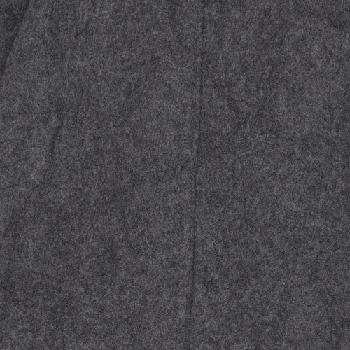 Zara Womens Grey Overcoat Coat Size M - Open