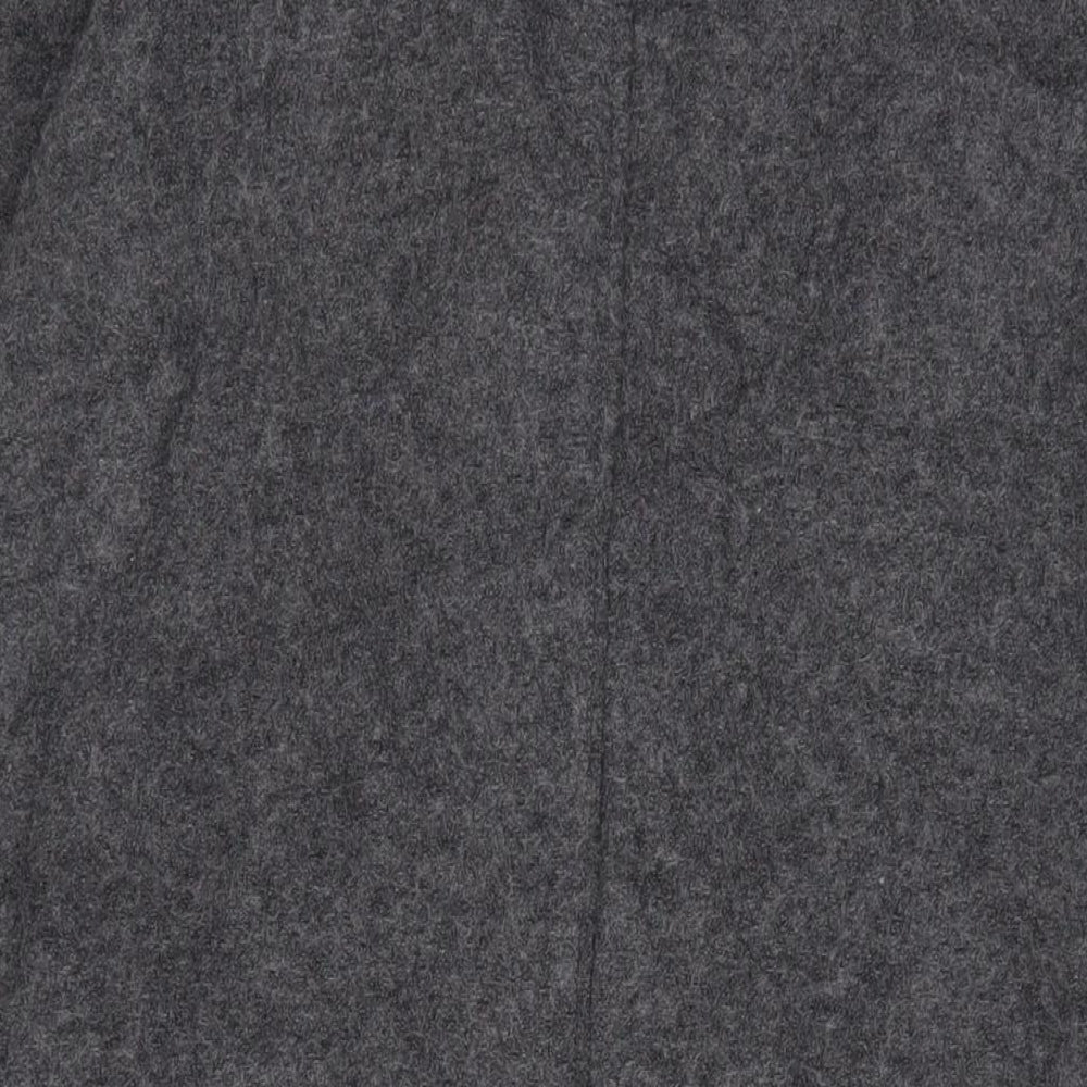 Zara Womens Grey Overcoat Coat Size M - Open