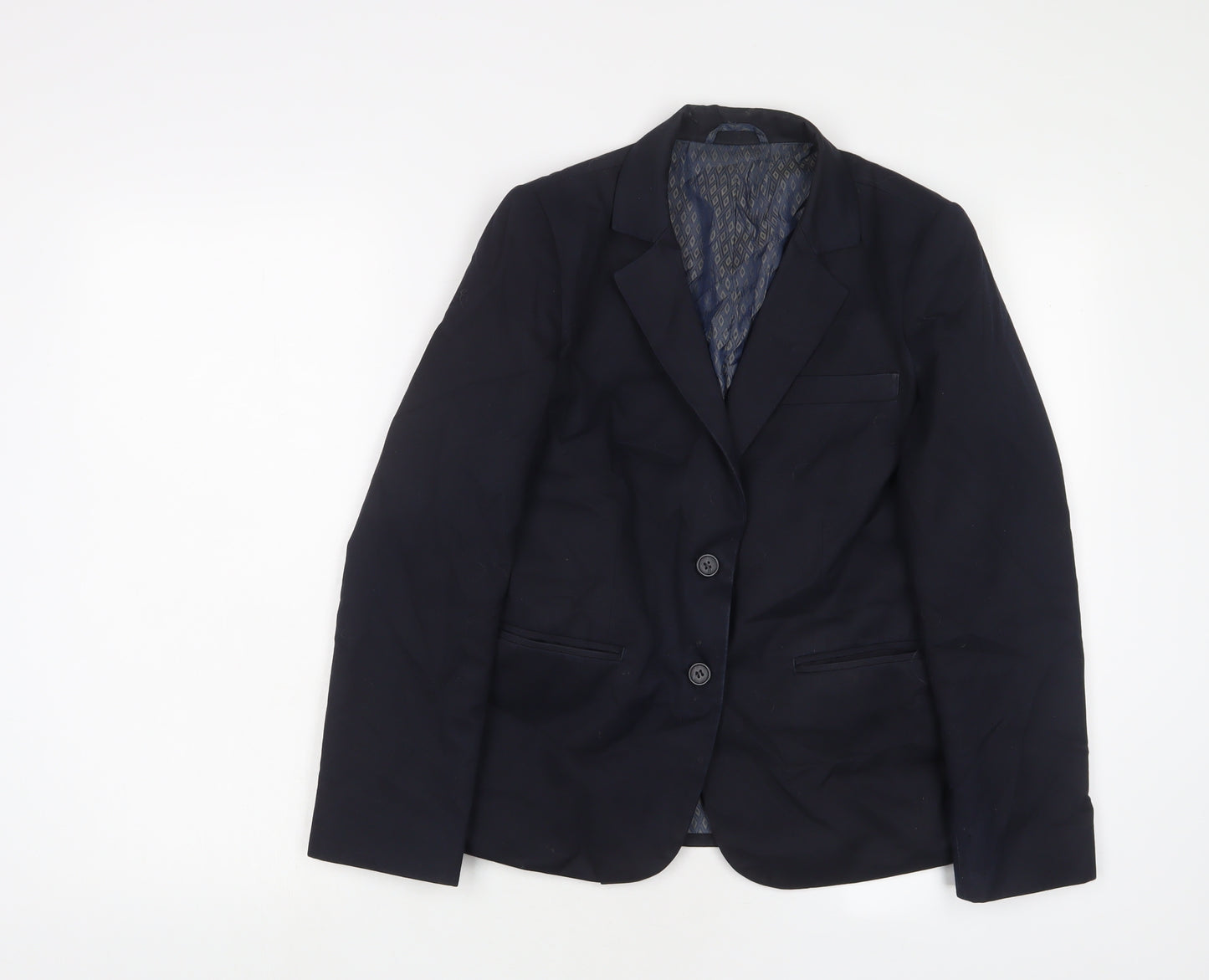 Aspire Boys Blue Jacket Blazer Size 8 Years Button