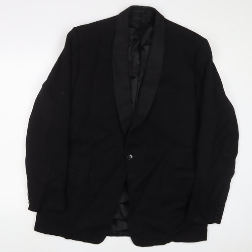 Maenson Mens Black Polyester Jacket Suit Jacket Size 44 Regular