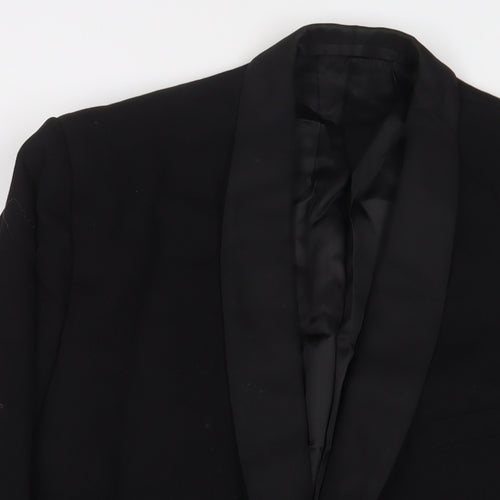 Maenson Mens Black Polyester Jacket Suit Jacket Size 44 Regular