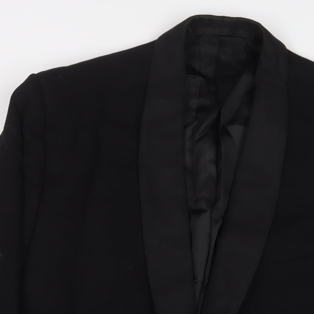 Maenson Mens Black Polyester Jacket Suit Jacket Size 44 Regular