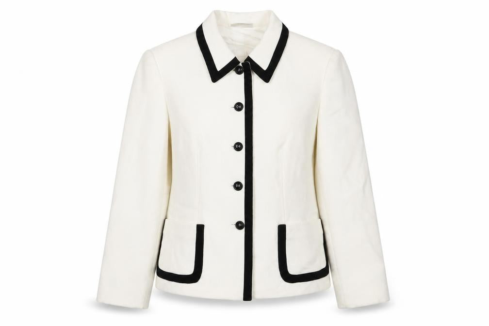 Gerry Weber Womens White Jacket Size 10 Button