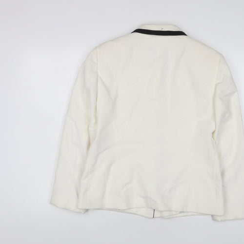 Gerry Weber Womens White Jacket Size 10 Button