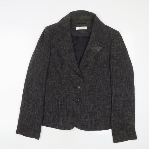 Planet Womens Grey Jacket Blazer Size 12 Button