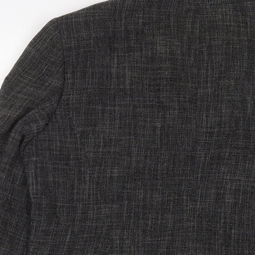 Planet Womens Grey Jacket Blazer Size 12 Button