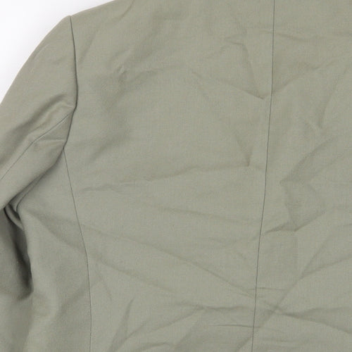 St Michael Womens Green Jacket Blazer Size 14 Button