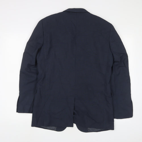 Skopes Mens Blue Polyester Jacket Suit Jacket Size 38 Regular