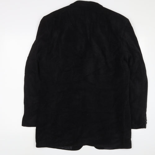 Marks and Spencer Mens Black Viscose Jacket Suit Jacket Size 40 Regular