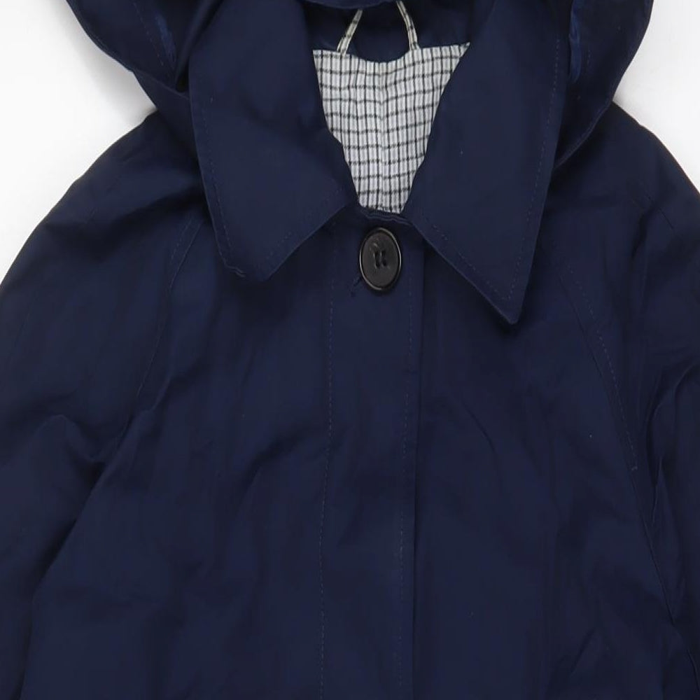 Marks and Spencer Womens Blue Jacket Size 6 Button