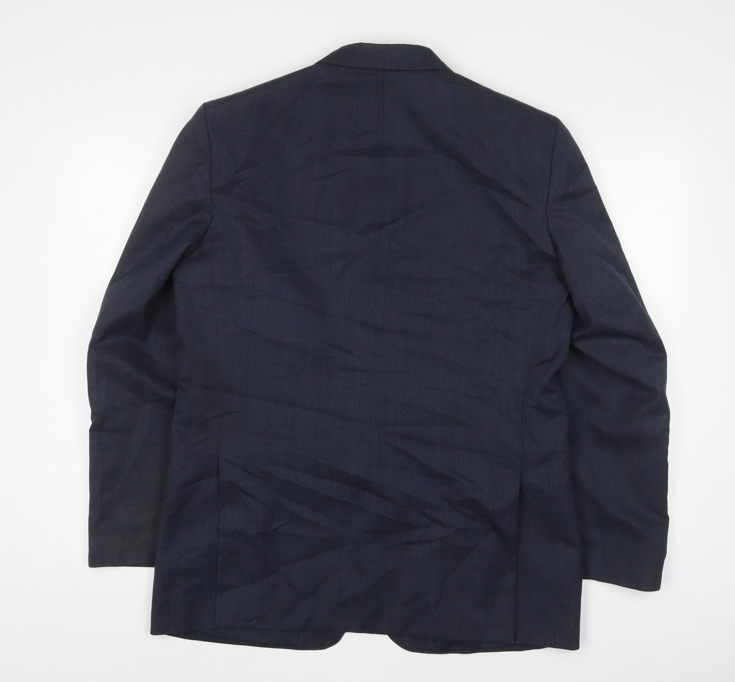 C&A Mens Blue Wool Jacket Suit Jacket Size 40 Regular