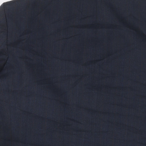 C&A Mens Blue Wool Jacket Suit Jacket Size 40 Regular