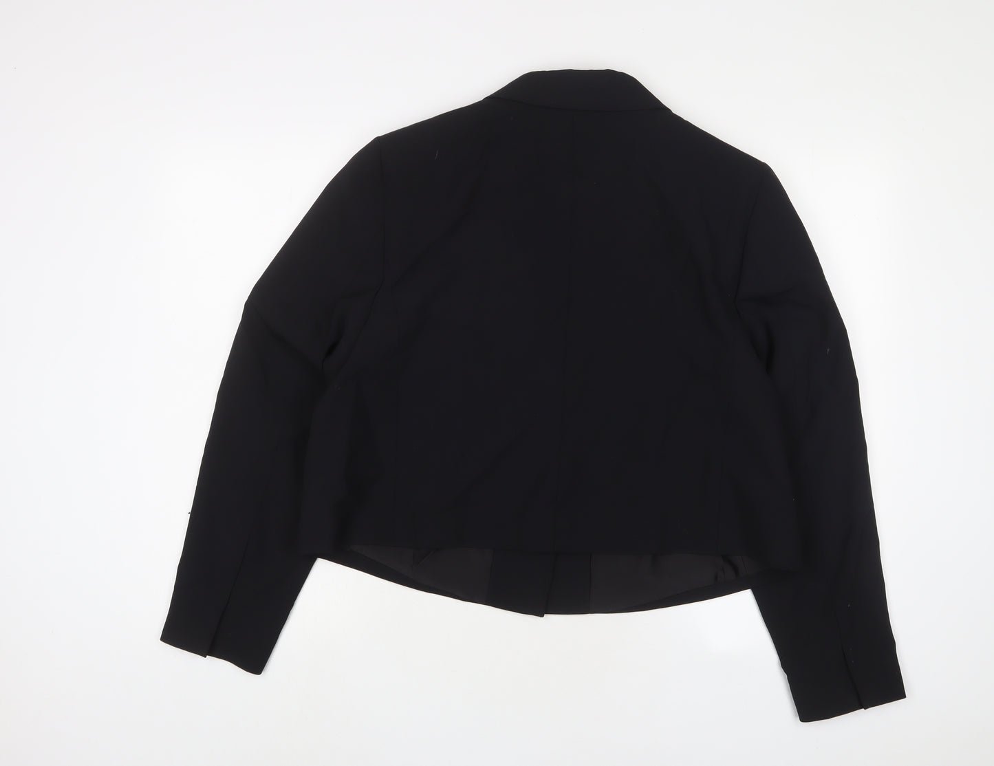 Marks and Spencer Womens Black Jacket Blazer Size 18 Button