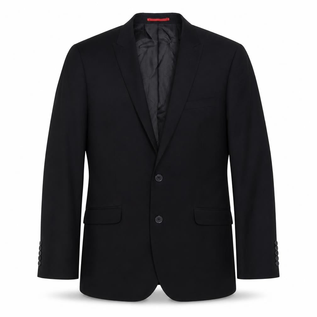 ONESIX5IVE Mens Black Polyester Jacket Suit Jacket Size 40 Regular
