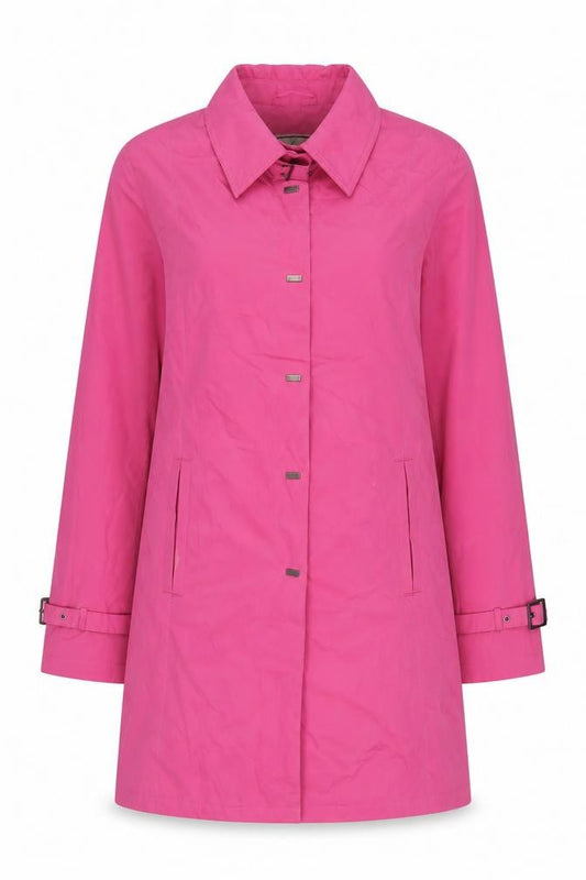 Front view of Five Four women’s pink jacket, size M, snap