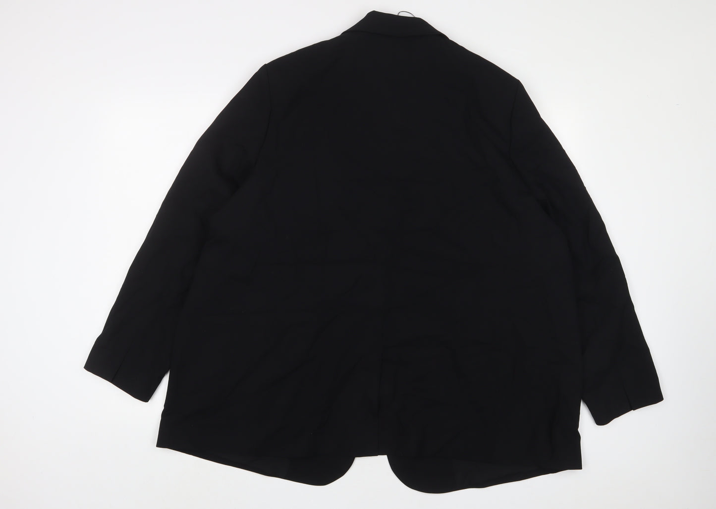 Marks and Spencer Womens Black Jacket Blazer Size 24 Button