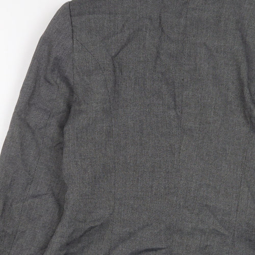 Warehouse Womens Grey Jacket Blazer Size 6 Button