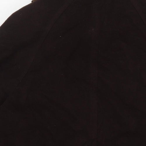 Windsmoor Womens Brown Overcoat Coat Size 16 Button - Fur trim