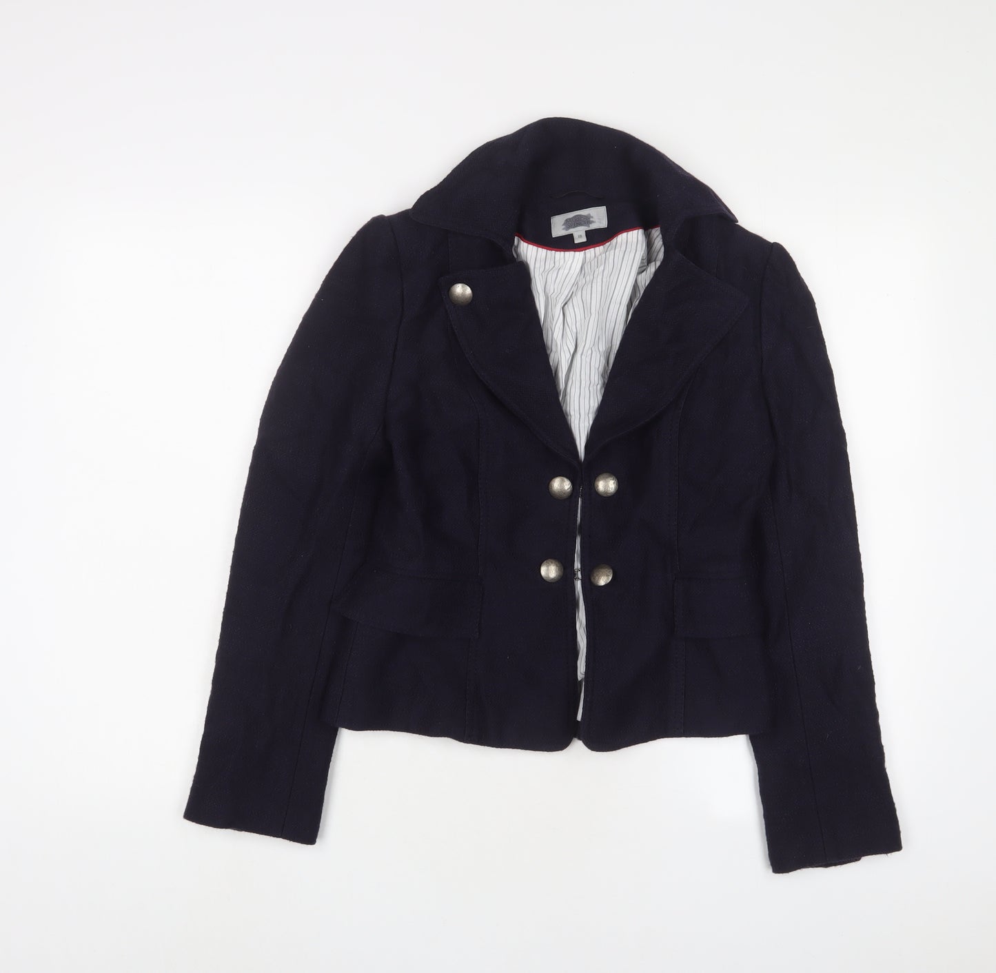Marks and Spencer Womens Blue Jacket Blazer Size 10 Hook & Eye