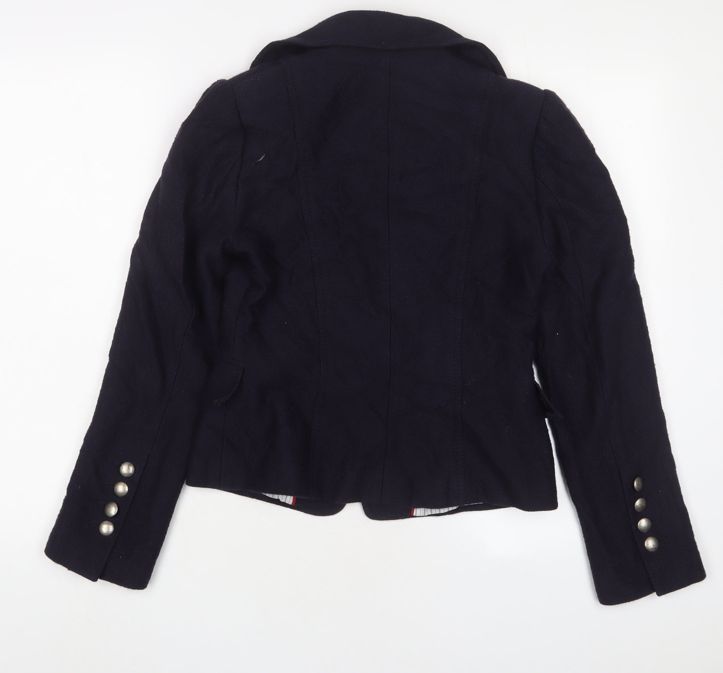 Marks and Spencer Womens Blue Jacket Blazer Size 10 Hook & Eye