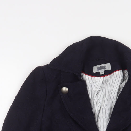 Marks and Spencer Womens Blue Jacket Blazer Size 10 Hook & Eye