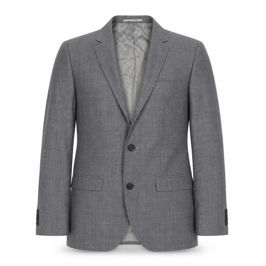 Front view of Next men’s grey wool jacket suit jacket, size 36, regular