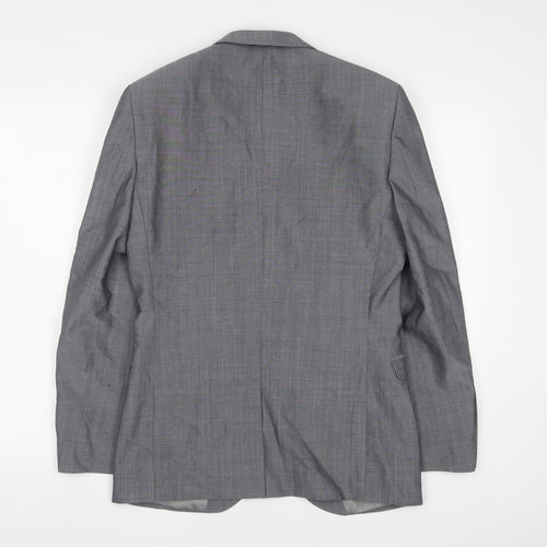 NEXT Mens Grey Wool Jacket Suit Jacket Size 36 Regular