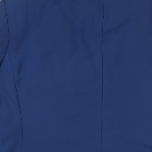 Marc Darcy Mens Blue Polyester Jacket Suit Jacket Size 40 Regular