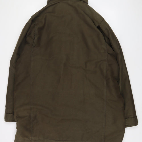 Aigle Mens Green Jacket Coat Size 2XL Zip - Pockets