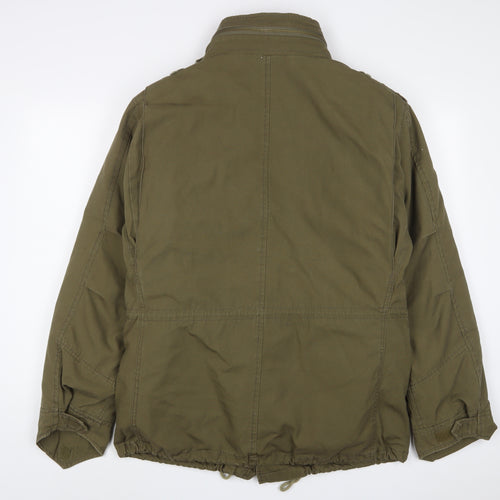 Brandit Mens Green Windbreaker Coat Size M Zip