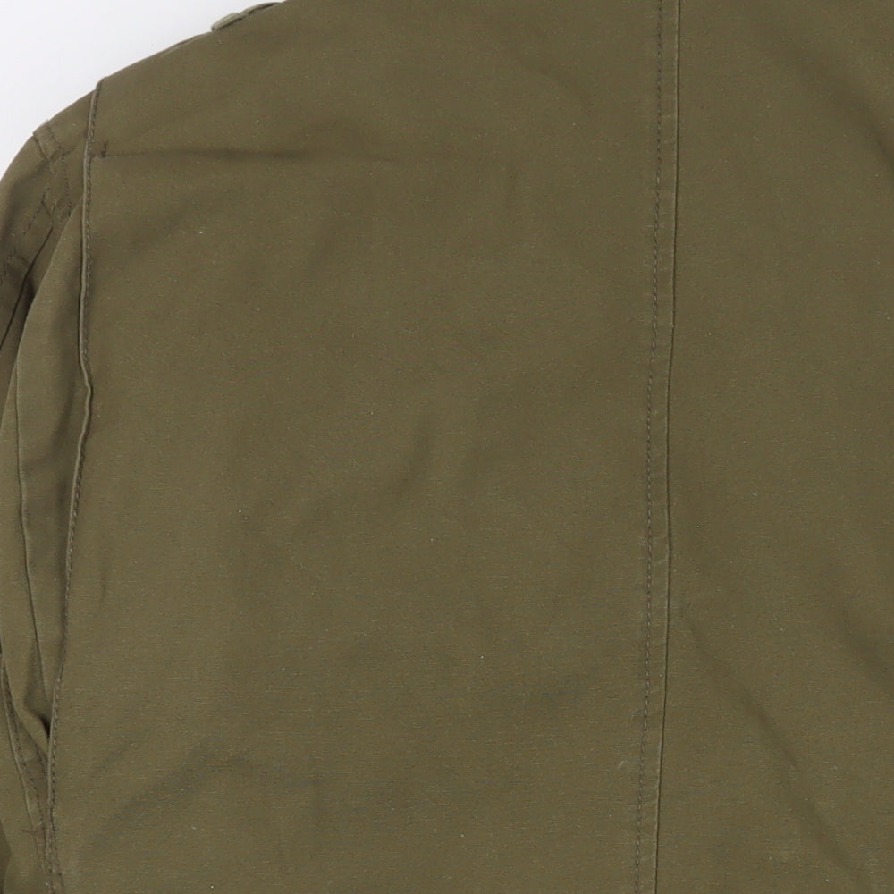 Brandit Mens Green Windbreaker Coat Size M Zip