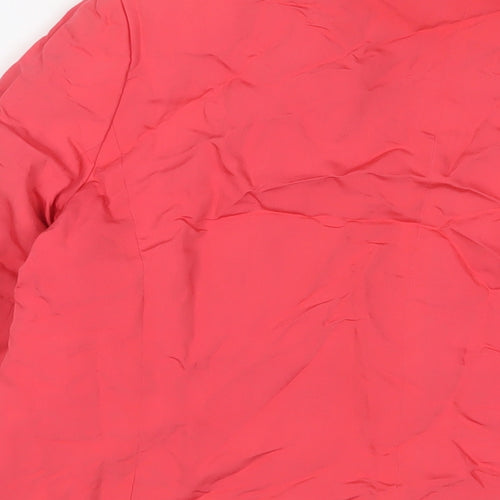 French Connection Womens Pink Jacket Blazer Size 14 - Open