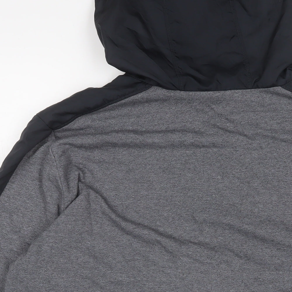 Under armour Mens Grey Cotton Pullover Hoodie Size XL