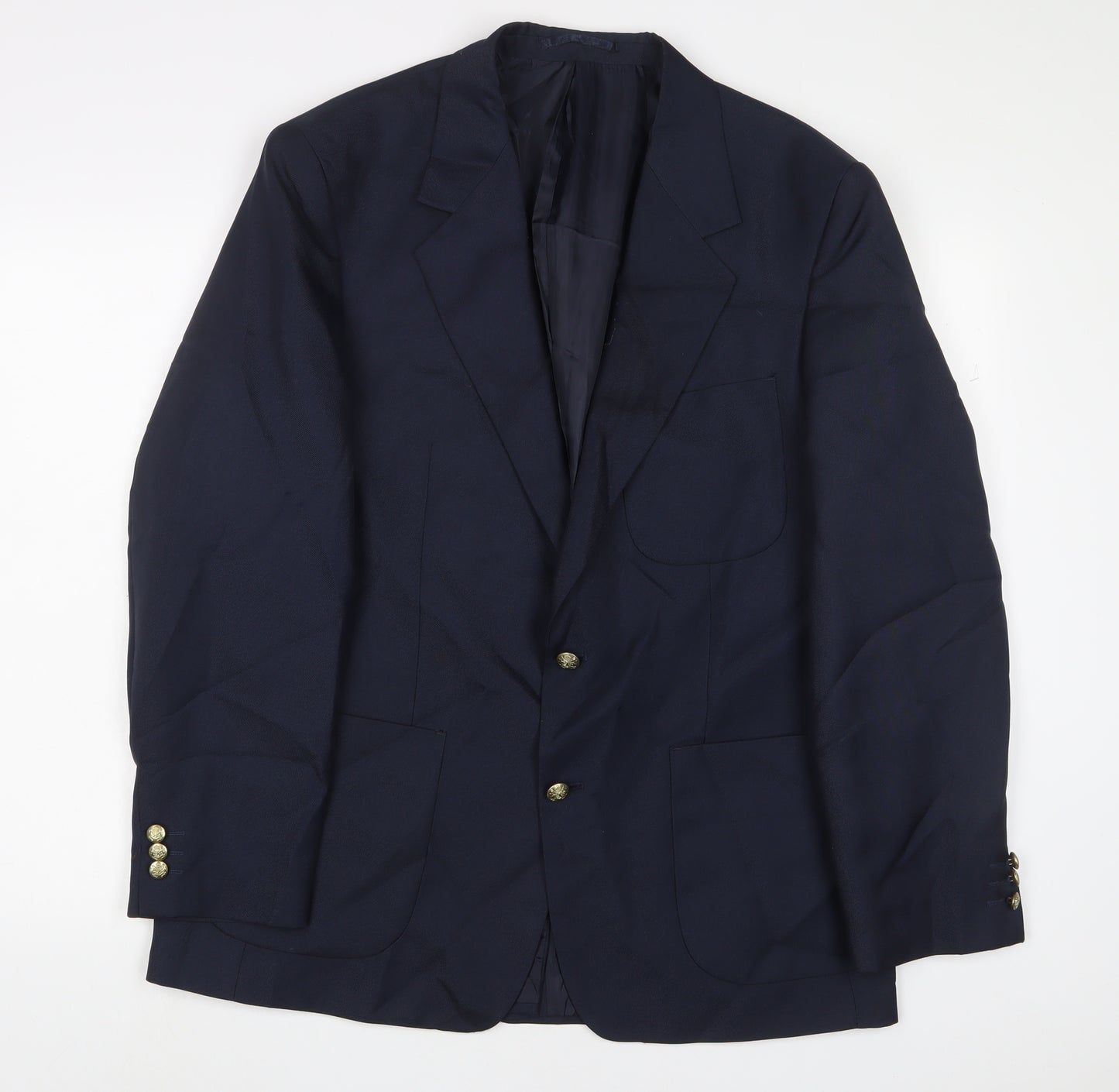 Chums Mens Blue Polyester Jacket Suit Jacket Size 42 Regular