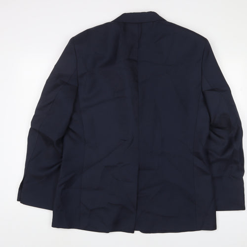 Chums Mens Blue Polyester Jacket Suit Jacket Size 42 Regular