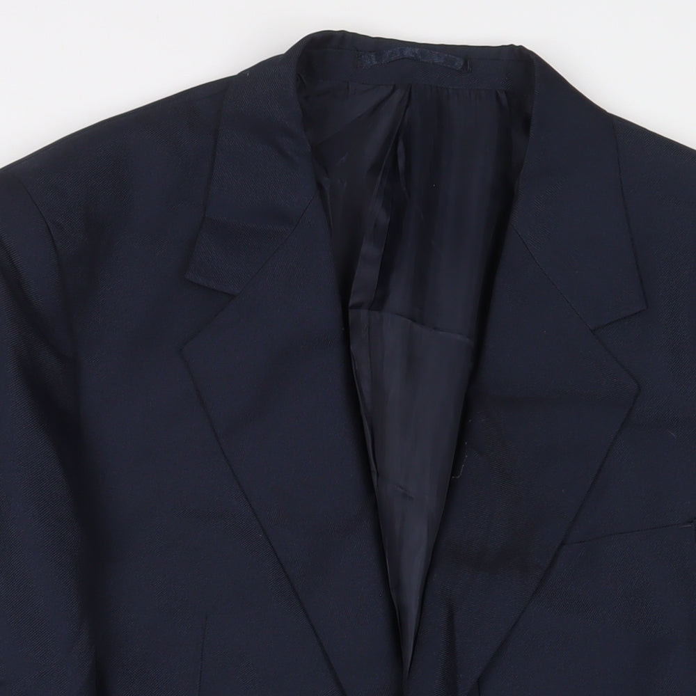 Chums Mens Blue Polyester Jacket Suit Jacket Size 42 Regular
