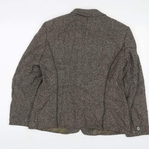 Gerry Weber Womens Grey Jacket Blazer Size 14 Button