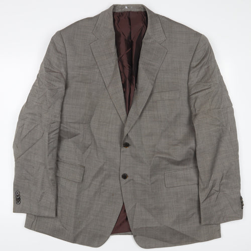 Marks and Spencer Mens Grey Wool Jacket Suit Jacket Size 46 Regular