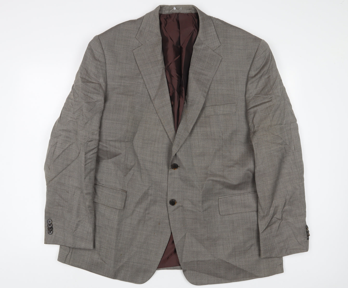 Marks and Spencer Mens Grey Wool Jacket Suit Jacket Size 46 Regular