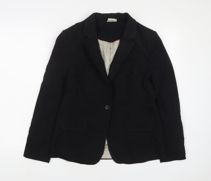 NEXT Womens Black Jacket Blazer Size 12 Button