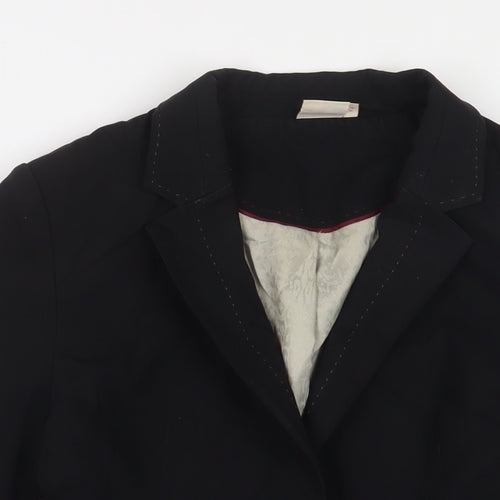 NEXT Womens Black Jacket Blazer Size 12 Button