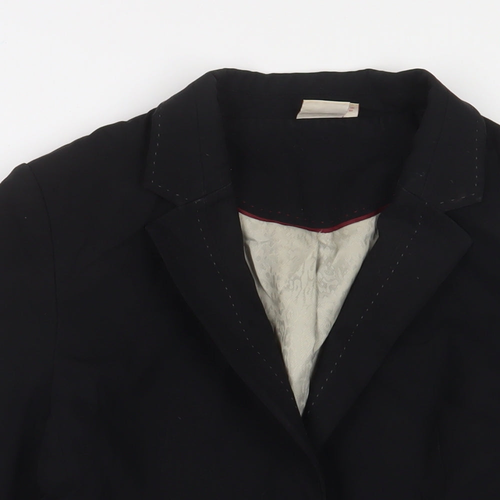 NEXT Womens Black Jacket Blazer Size 12 Button