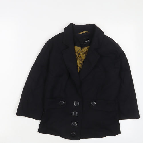 NEXT Womens Black Jacket Blazer Size 8 Button