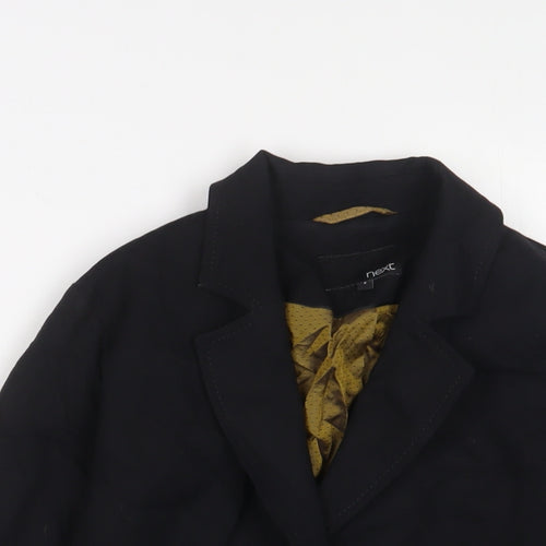 NEXT Womens Black Jacket Blazer Size 8 Button