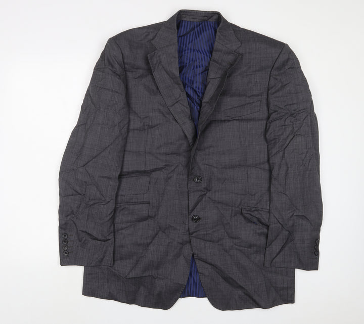 Marks and Spencer Mens Grey Wool Jacket Suit Jacket Size 42 Regular