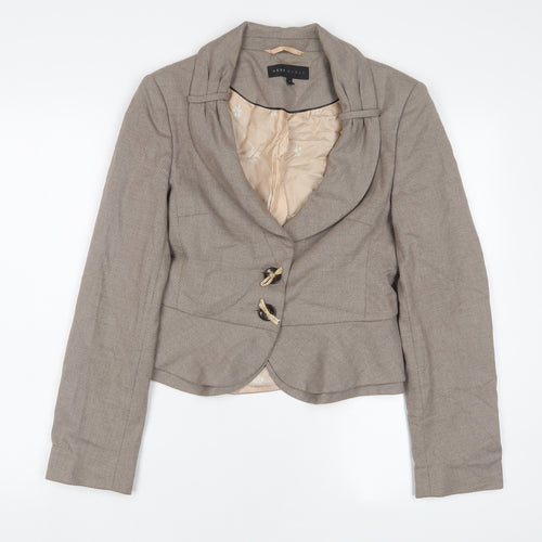 NEXT Womens Brown Jacket Blazer Size 10 Button
