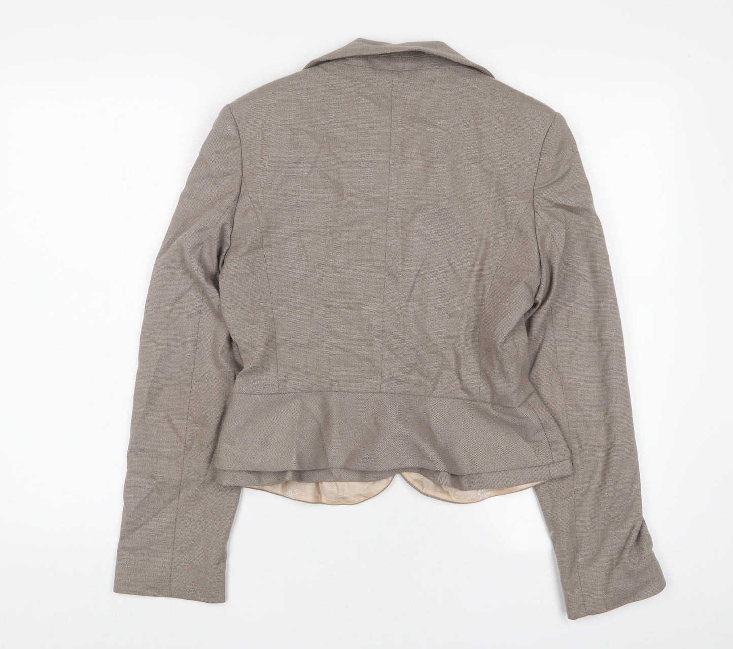 NEXT Womens Brown Jacket Blazer Size 10 Button